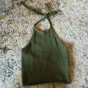 PacSun ribbed halter top